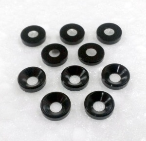 M3 Cap bolt Washer Black 10pcs (알루미늄 둥근/접시머리 캡와셔 10개/Black Color)