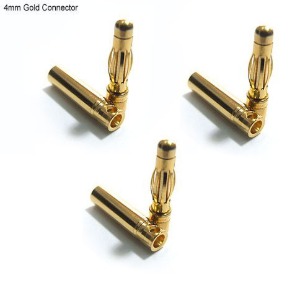 Gold connector 4.0 mm (암수 3세트)