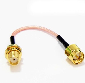 100mm 연장 RP-SMA male to SMA female RF Connector (pin to hole)