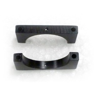 CNC 알루미늄 Pipe Holder 25mm / black 아노다이징